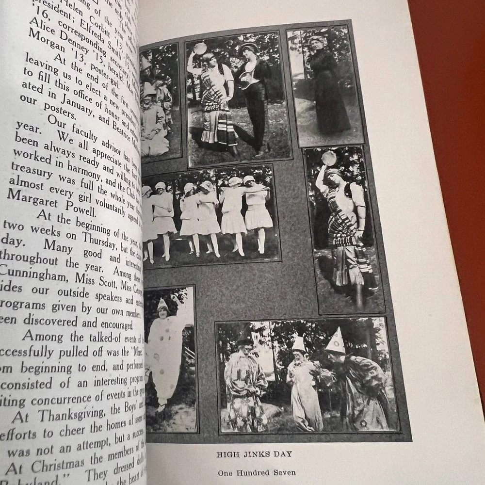 1913 Totem Yearbook Lincoln High School Vtg Antique Seattle Washington History